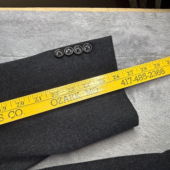 Stafford Sport Coat Mens 50R Charcoal Camel Hair Classic Fit Blazer 2 Button - Picture 12 of 14